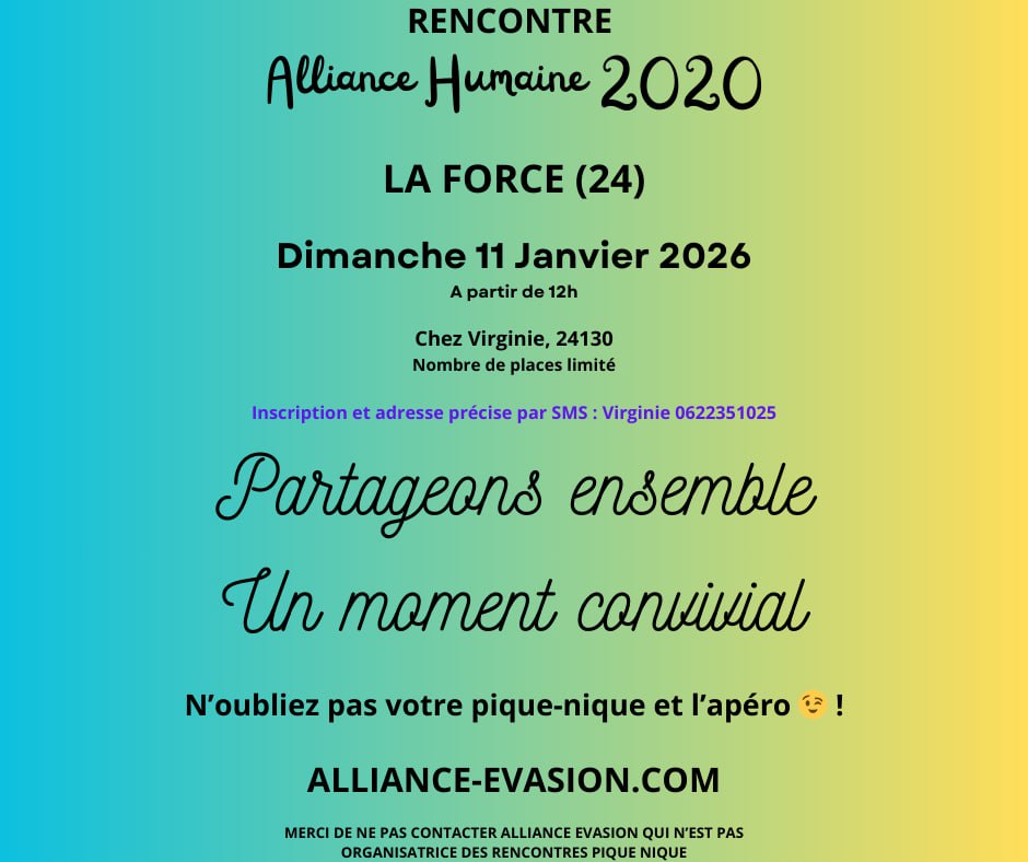 LA FORCE (24) - Rassemblement Alliance Humaine le 11 janvier 2026