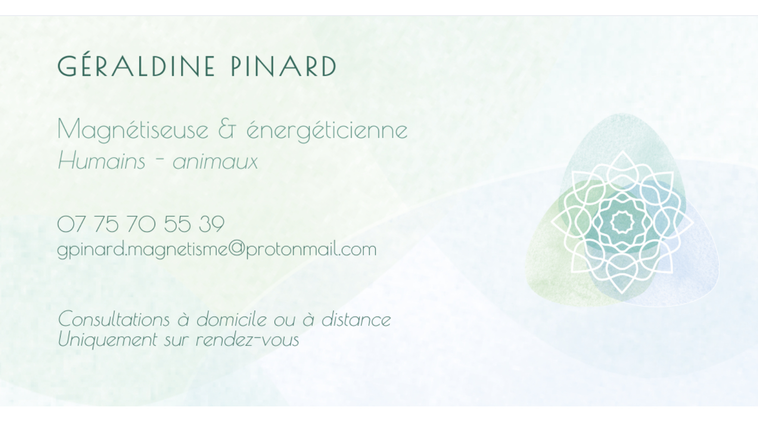 Magnétiseuse/énergéticienne pour humains et animaux