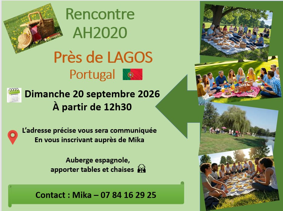 LAGOS (ALGARVE - PORTUGAL 🇵🇹) - Rassemblement Alliance Humaine le 20 septembre 2026