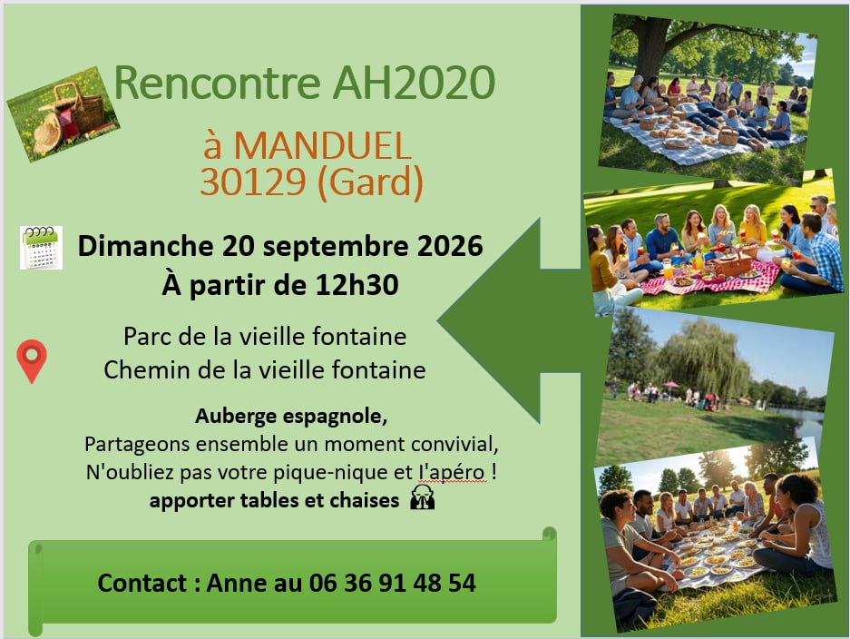 MANDUEL (30129) - Rassemblement Alliance Humaine le 20 septembre 2026