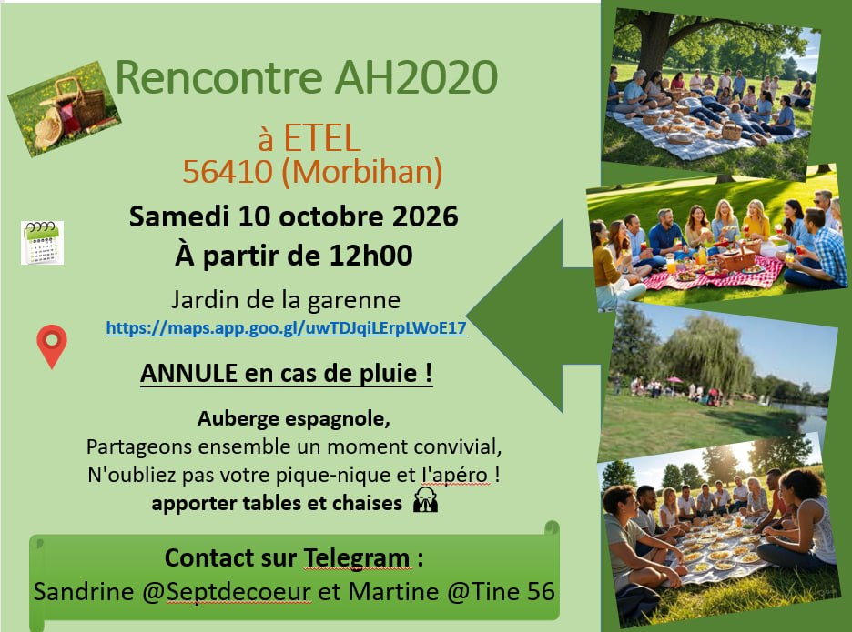 ETEL (56410) - Rassemblement Alliance Humaine le 10 octobre 2026