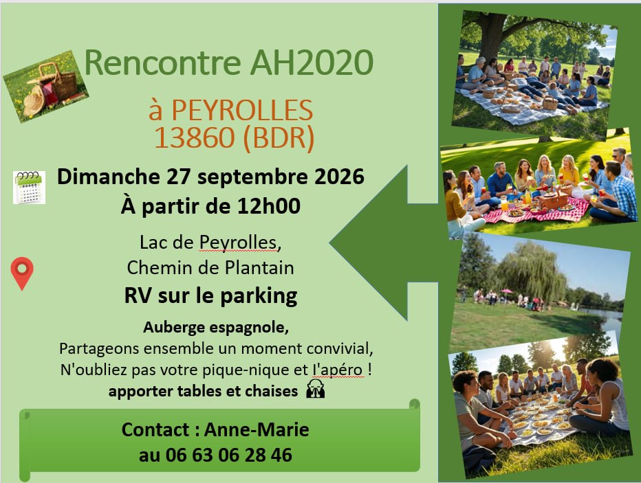 PEYROLLES-EN-PROVENCE (13860) - Rassemblement Alliance Humaine le 27 septembre 2026