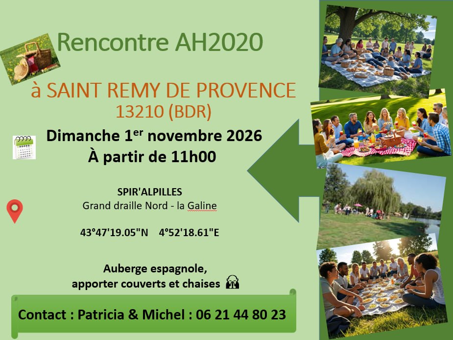 SAINT-RÉMY DE PROVENCE (13210) - Rassemblement Alliance Humaine le 1 er novembre 2026